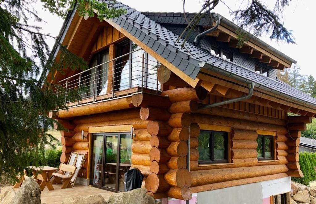 Naturstammhaus Und Appartements Zum Brockenbaecker Tanne Luaran gambar
